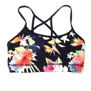 XS Floral print sports bra